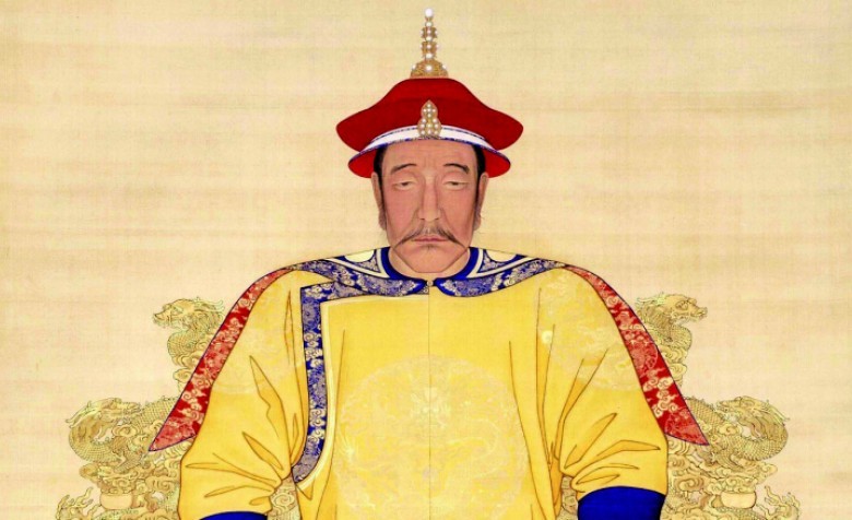 Portrait of Nurhaci, Machurian chieftain credited with the legacy of the 8-banner system; painting from Palace Museum Beijing