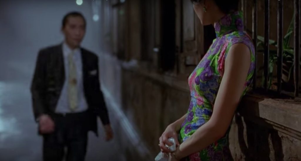 Obsessed with "In the Mood for Love"? The purple-green-magenta qipao (cheongsam) from the complete list of 20 qipaos from the film. Click the link for more -