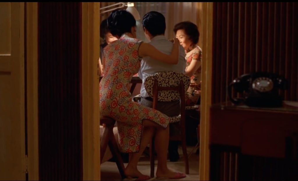 Obsessed with "In the Mood for Love"? The qipao (cheongsam) with red-blue-green spirals from the complete list of 20 qipaos from the film. Click the link for more -