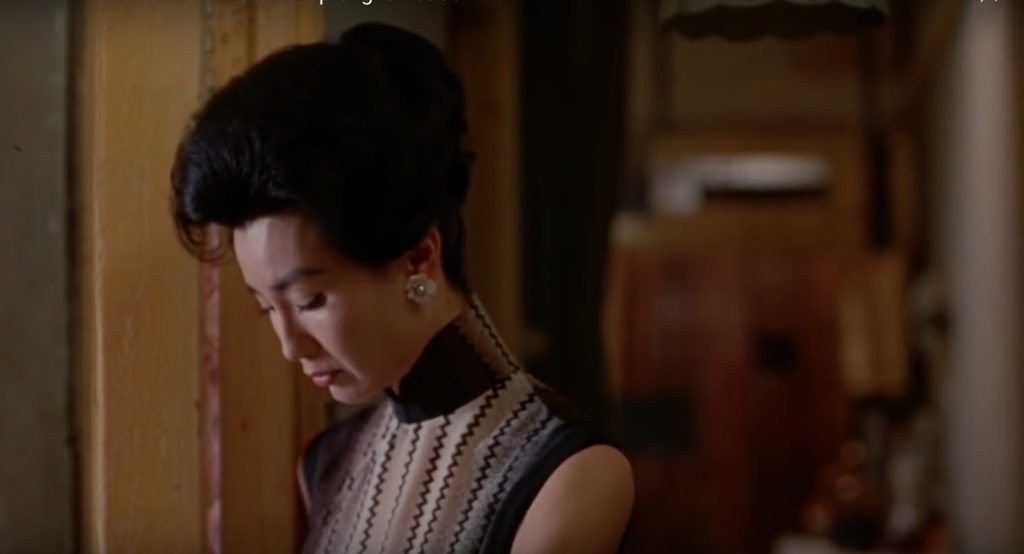 Obsessed with "In the Mood for Love"? The black and white vertical striped qipao (cheongsam) from the complete list of 20 qipaos from the film. Click the link for more -