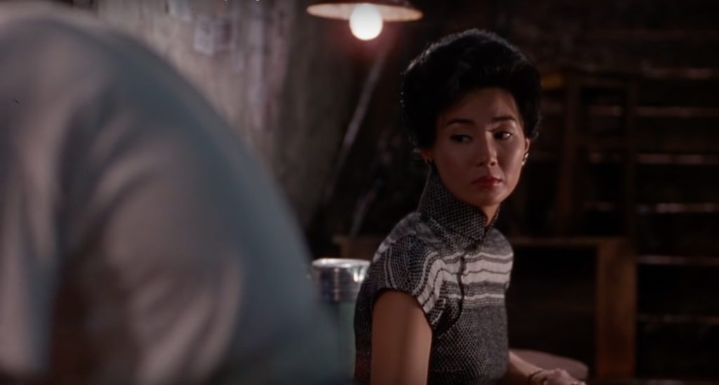Obsessed with "In the Mood for Love"? The black and white horizontal stripe qipao (cheongsam) from the complete list of 20 qipaos from the film. Click the link for more -