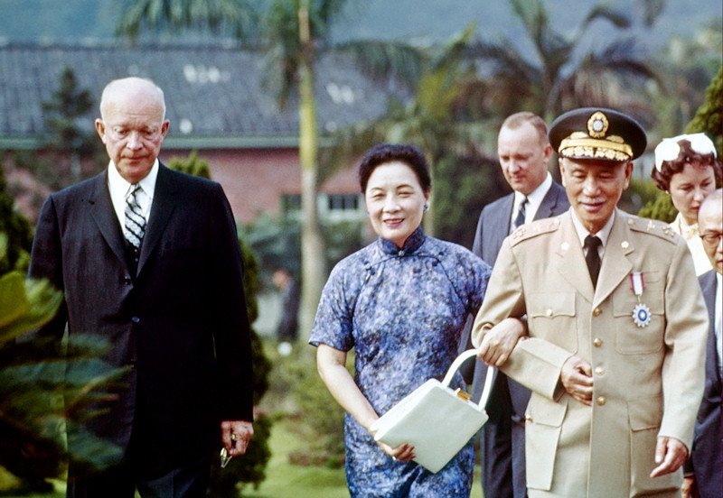 Soong May-ling, Chaing Kai-Shek, President Eisenhower